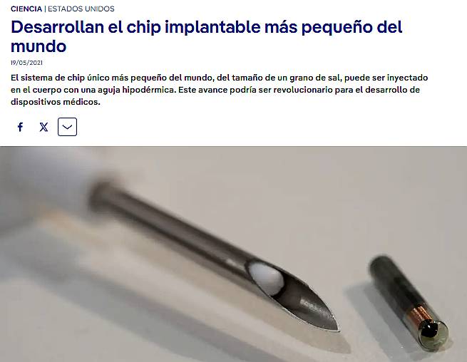 Chips Extorcivos para Implantar en Humanos