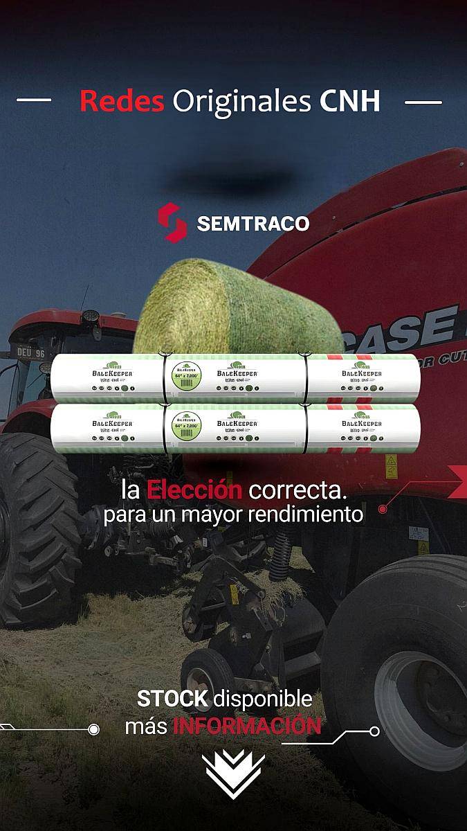 Redes para Rotoenfardadoras, Arrolladora Case