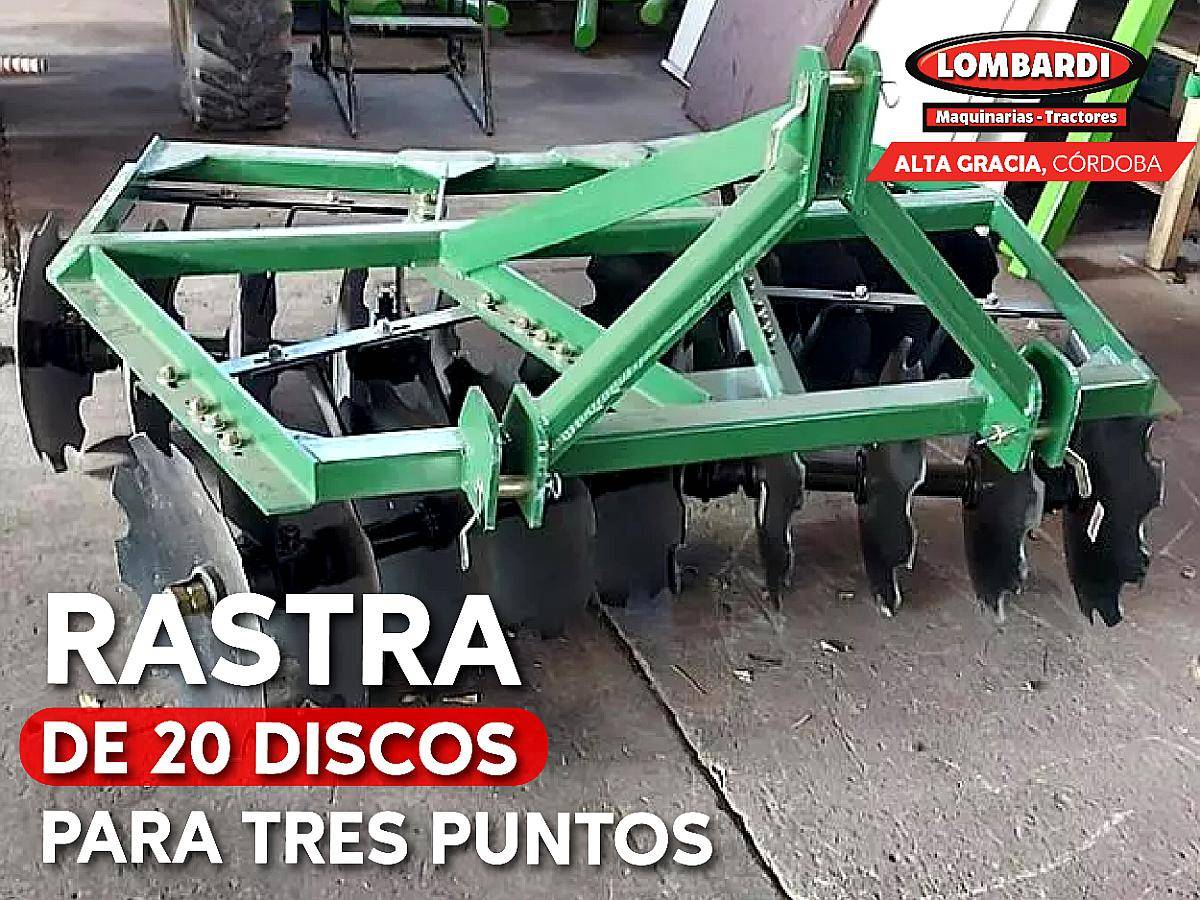Rastra de 20 Discos para Tres Puntos