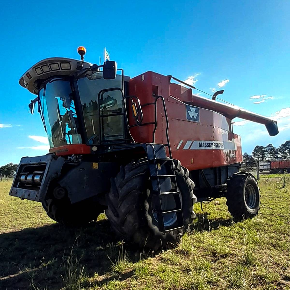 Cosechadora Massey Ferguson 9790 + Plataforma MBO