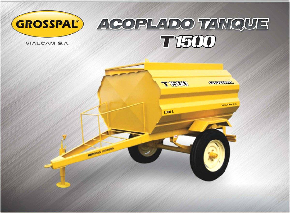 Acoplado Tanque T 1500 - Grosspal