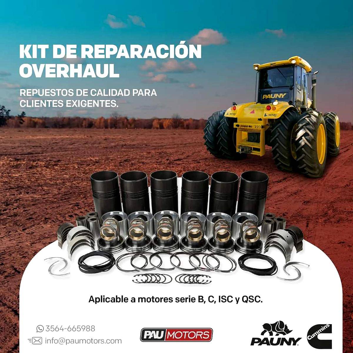 Kit Reparacion Overhaul Cummins