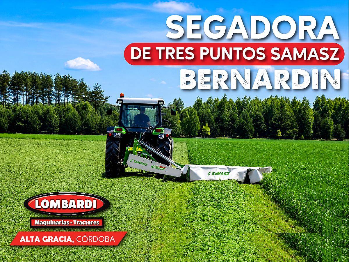Segadora Tres Puntos y Acondicionador Bernardin Disponible