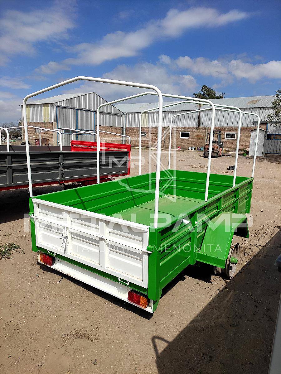 Carro de UN Eje con Barandas