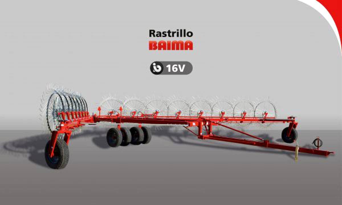 Rastrillo Baima Modelo B-16 V Ancho Regulable