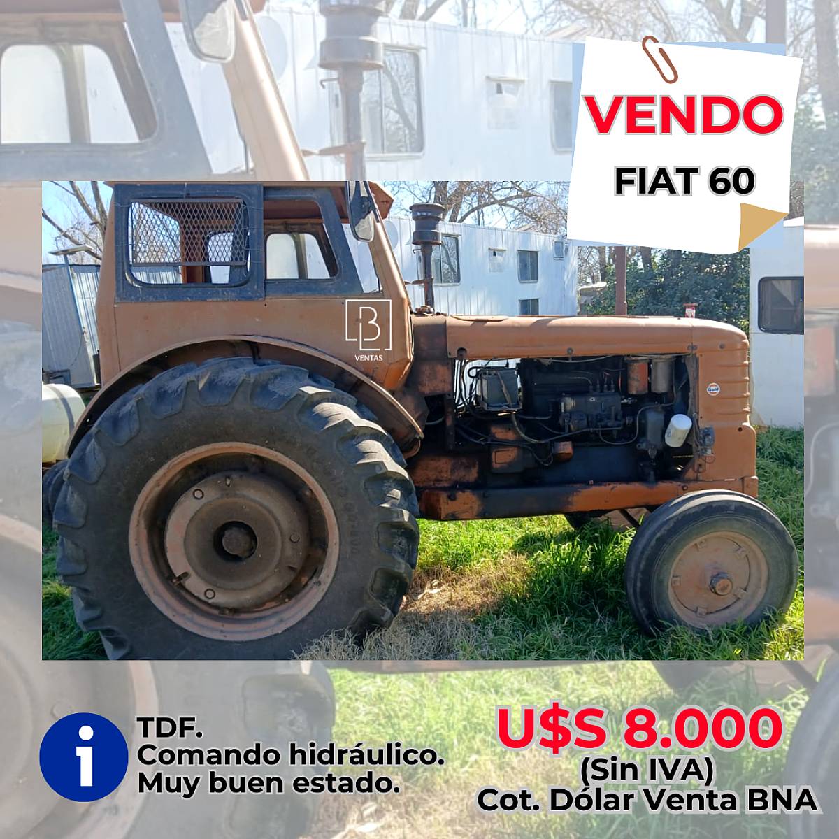 Fiat 60 con Hidráulico.