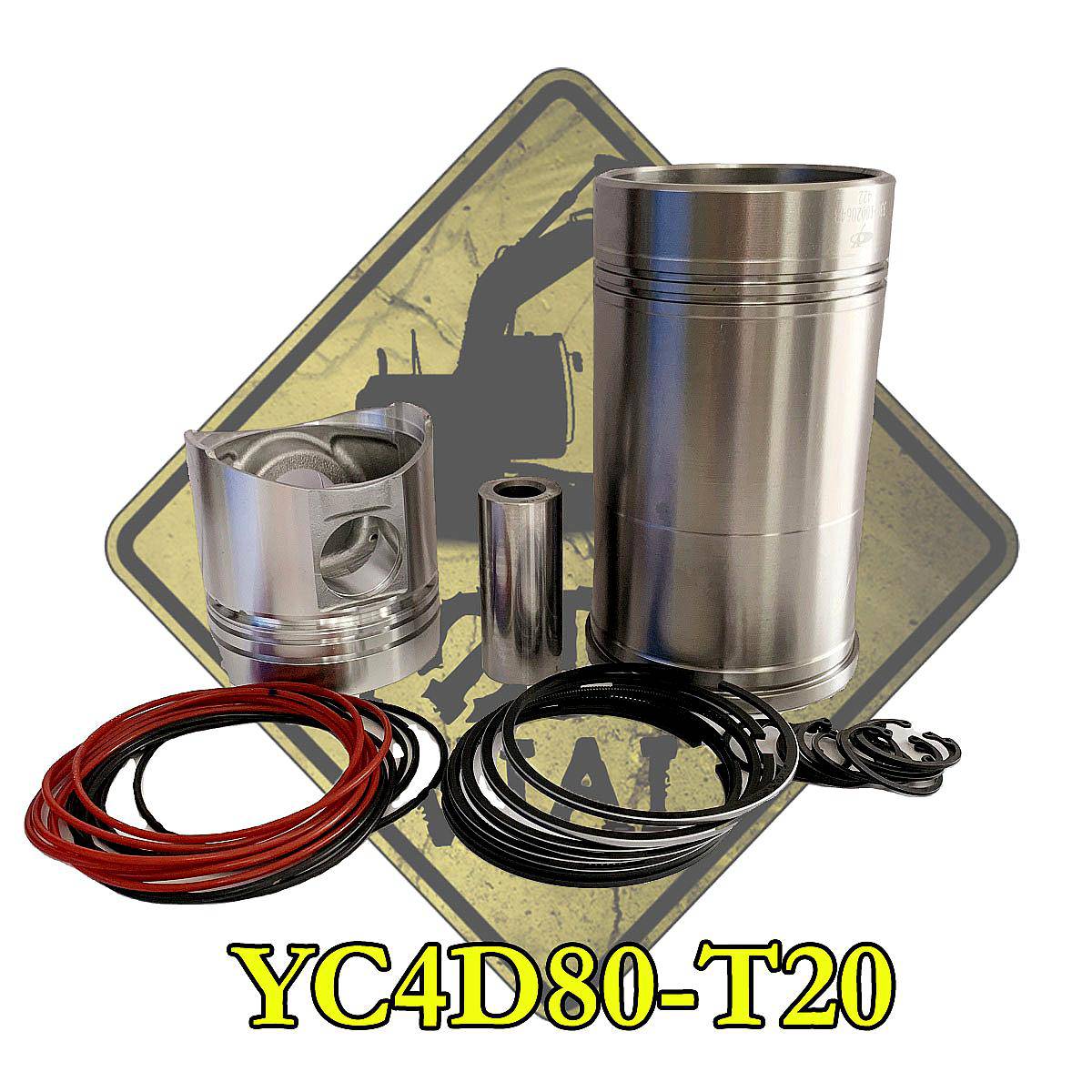 Conjunto Motor Yuchai YC4D80-T20 Pozo 54mm (4 Bocas)