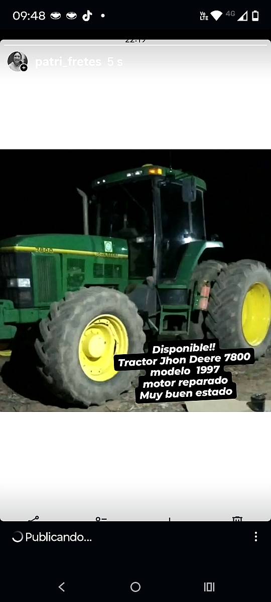 Vendo Tractor Jhon Deere 1997