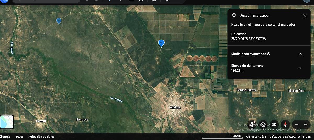 780 Hectareas a 5 km de Añatuya Pegadas al Canal Monte Facil