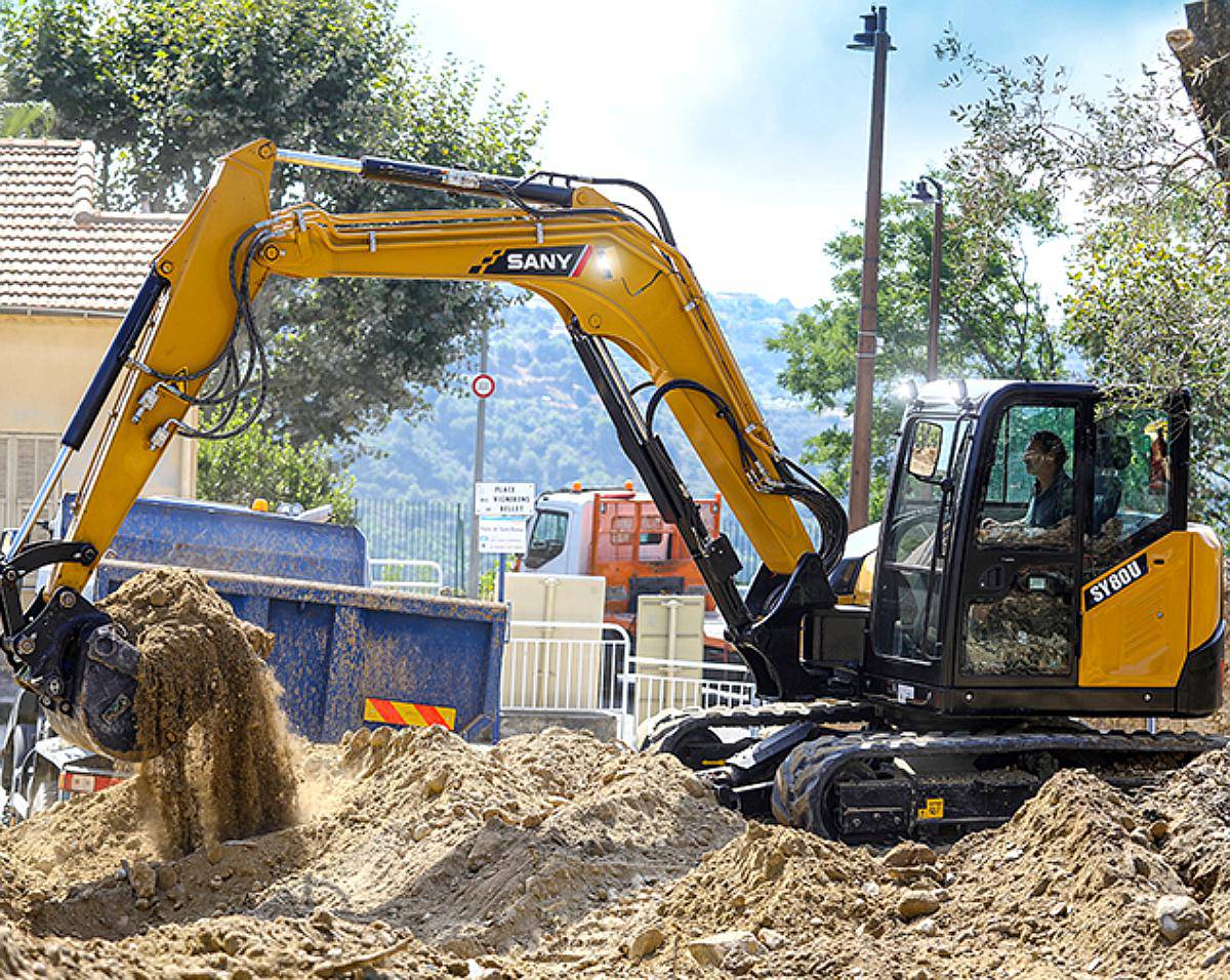 Mini Excavadora Sy80u, Desde