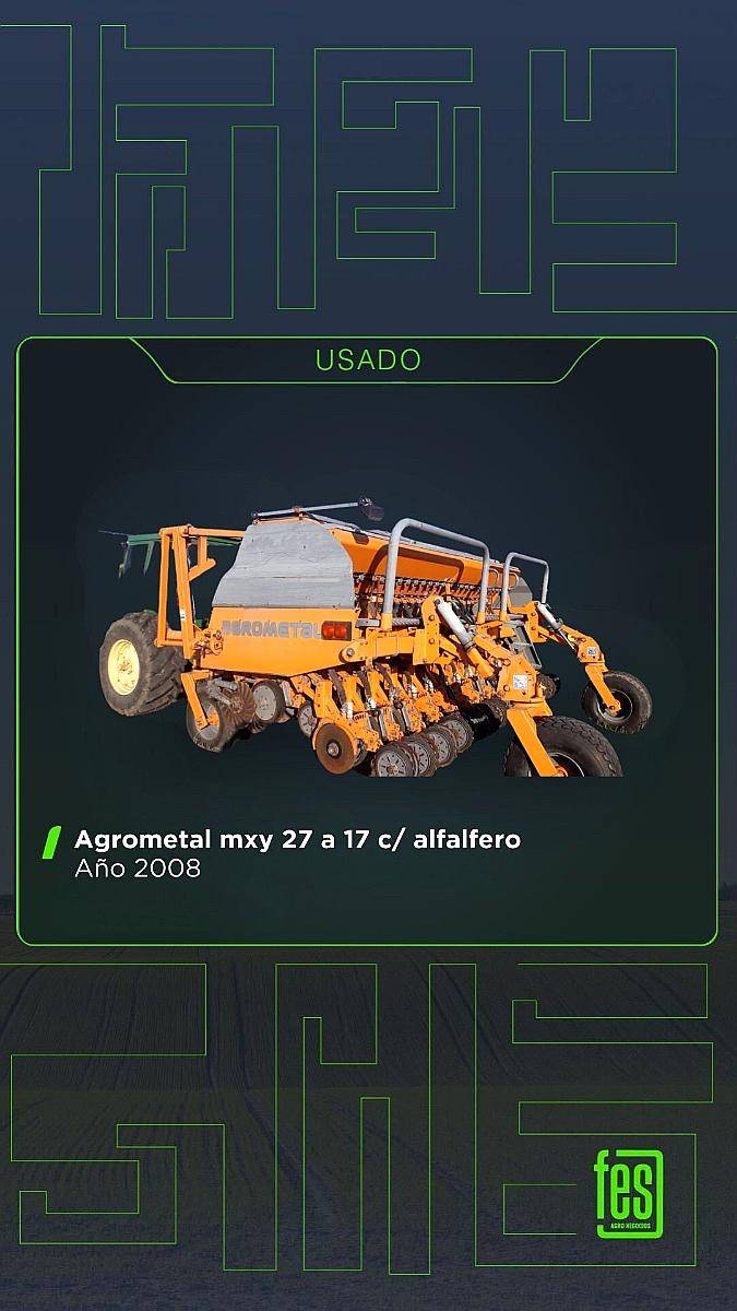 Sembradora Fina Agrometal MXY 27 a 17 2008
