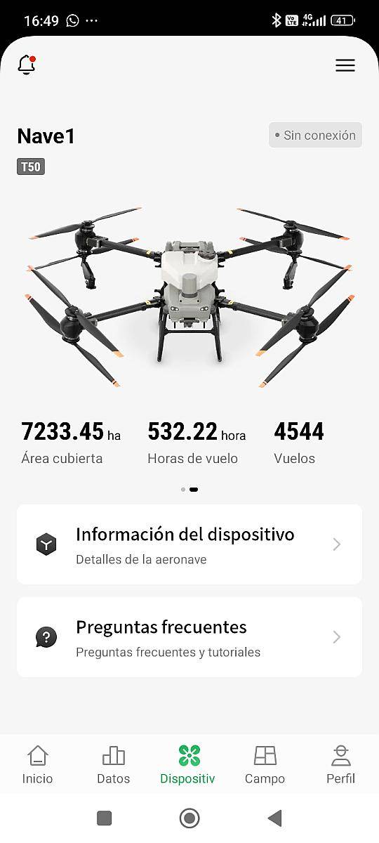 Dji Agras T50 en Excelente Estado – Equipo Completo y Listo