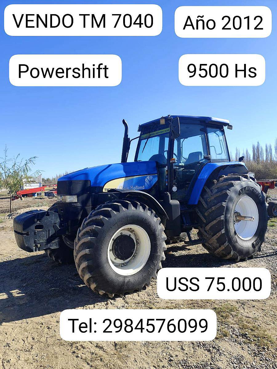 Vendo Tractor New Holland TM 7040