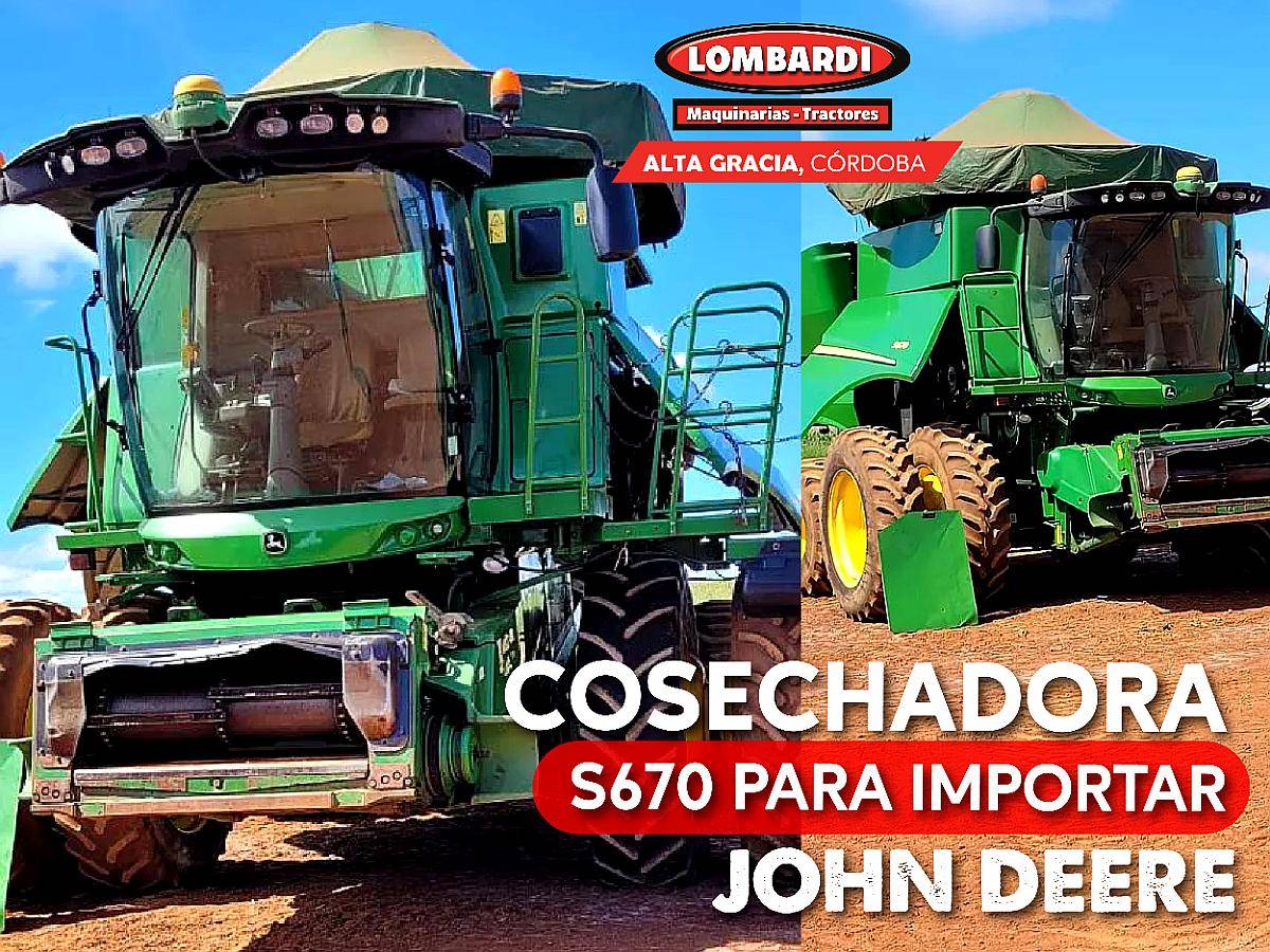 Cosechadora John Deere para Importar Lista para Trabajar