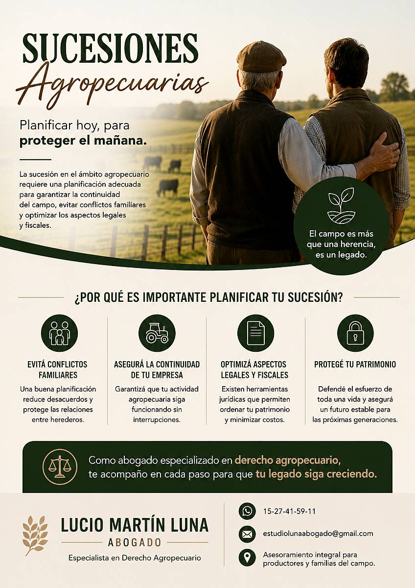 Sucesiones Agropecuarias- Asesoramiento Juridico.