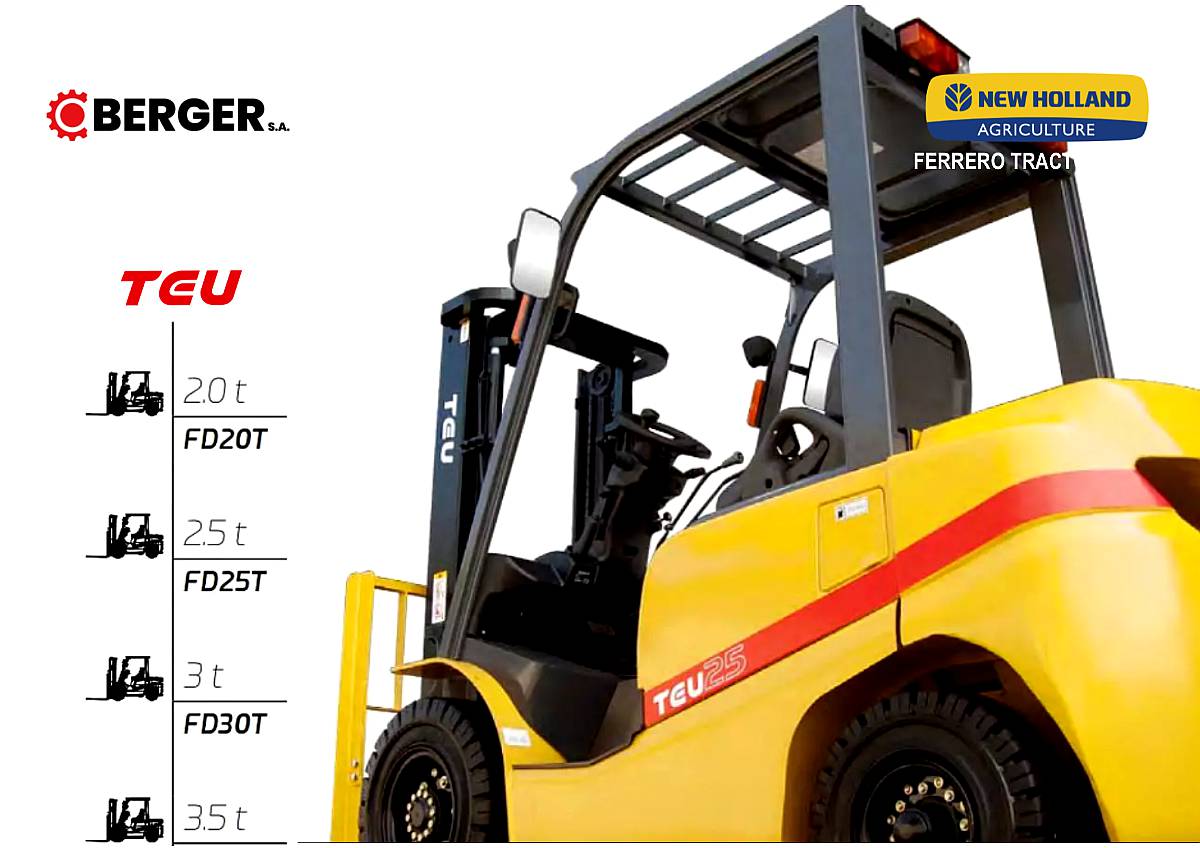 Autoelevador TEU 2.5tn Fd25t 2wd