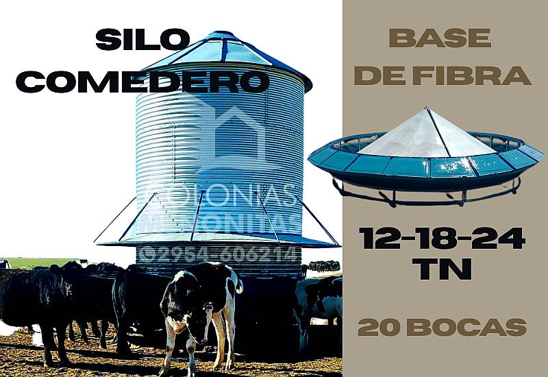 Nuevo Silo Comedero Base de Fibra - Colonias Menonitas