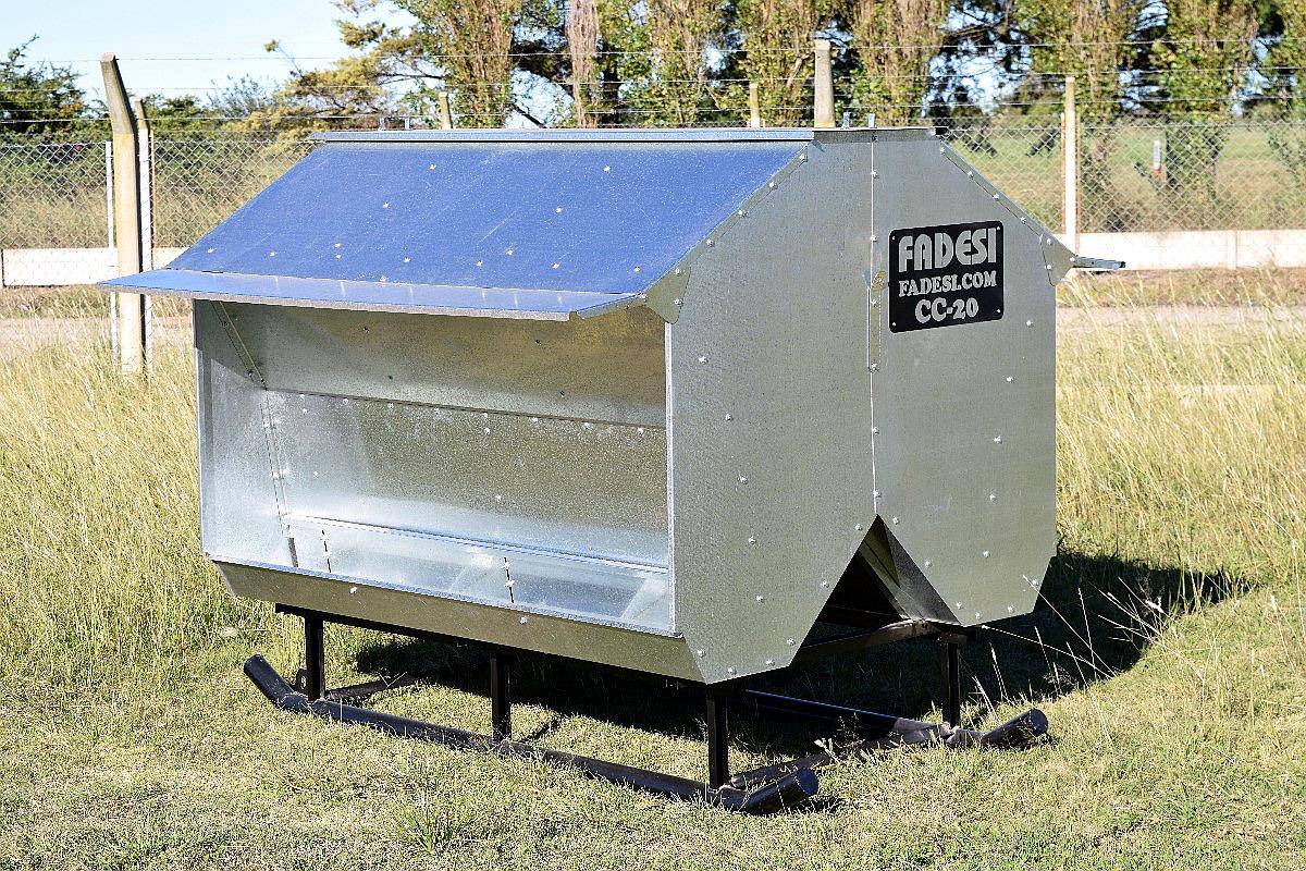 Comederos Autoconsumo de 1,8 TN Rectangular para Hacienda