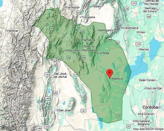 Chamical (LA Rioja) 5.000 Has Armadas S/ Asfalto