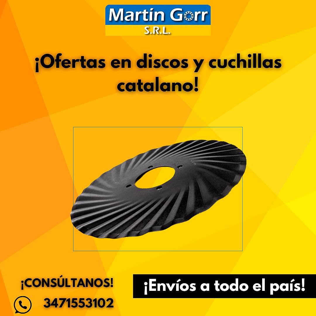 Discos y Cuchillas Catalano Todas las Medidas