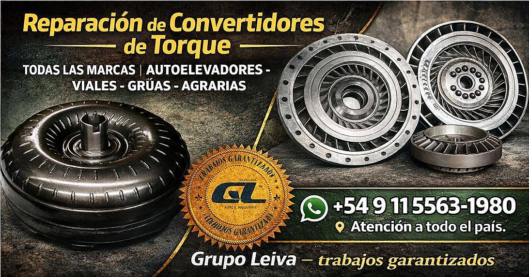 Reparación de Convertidores de Torque Todas las Marcas