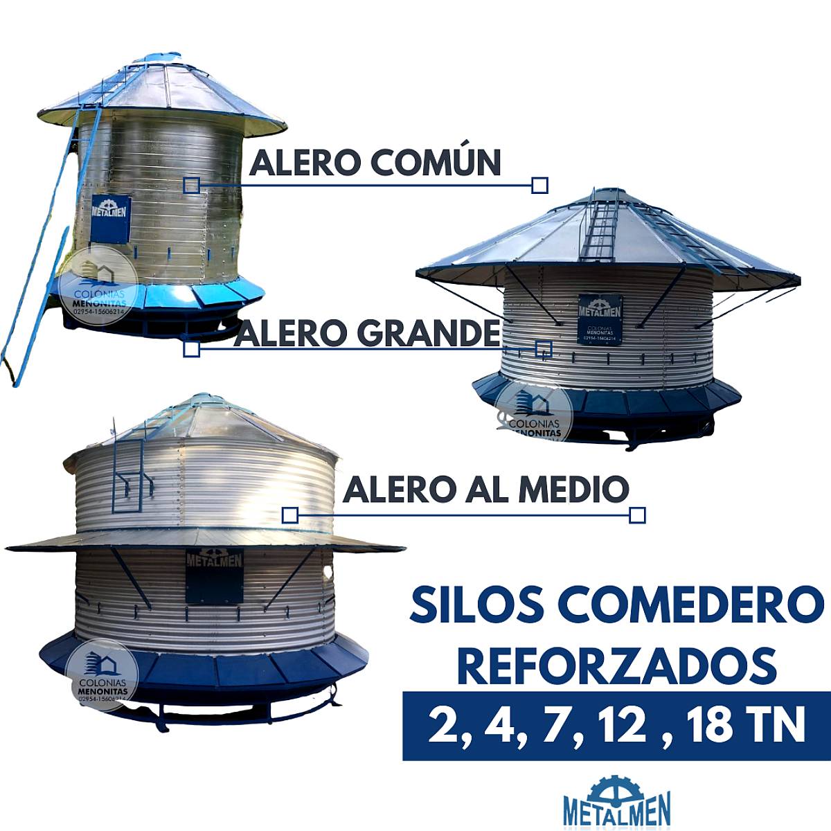 Silos Comedero Reforzados - Colonias Menonitas- Metalmen
