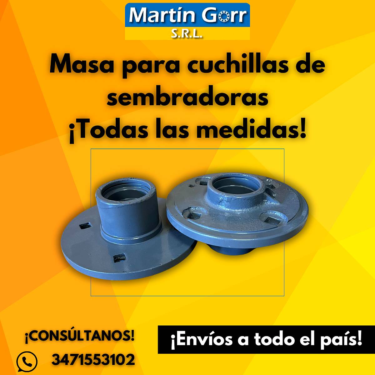 Masas para Cuchillas de Sembradoras Todas las Medidas