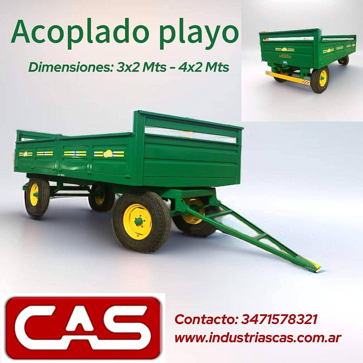 Acoplado Playo Rural 4 X 2mts🚜🌾