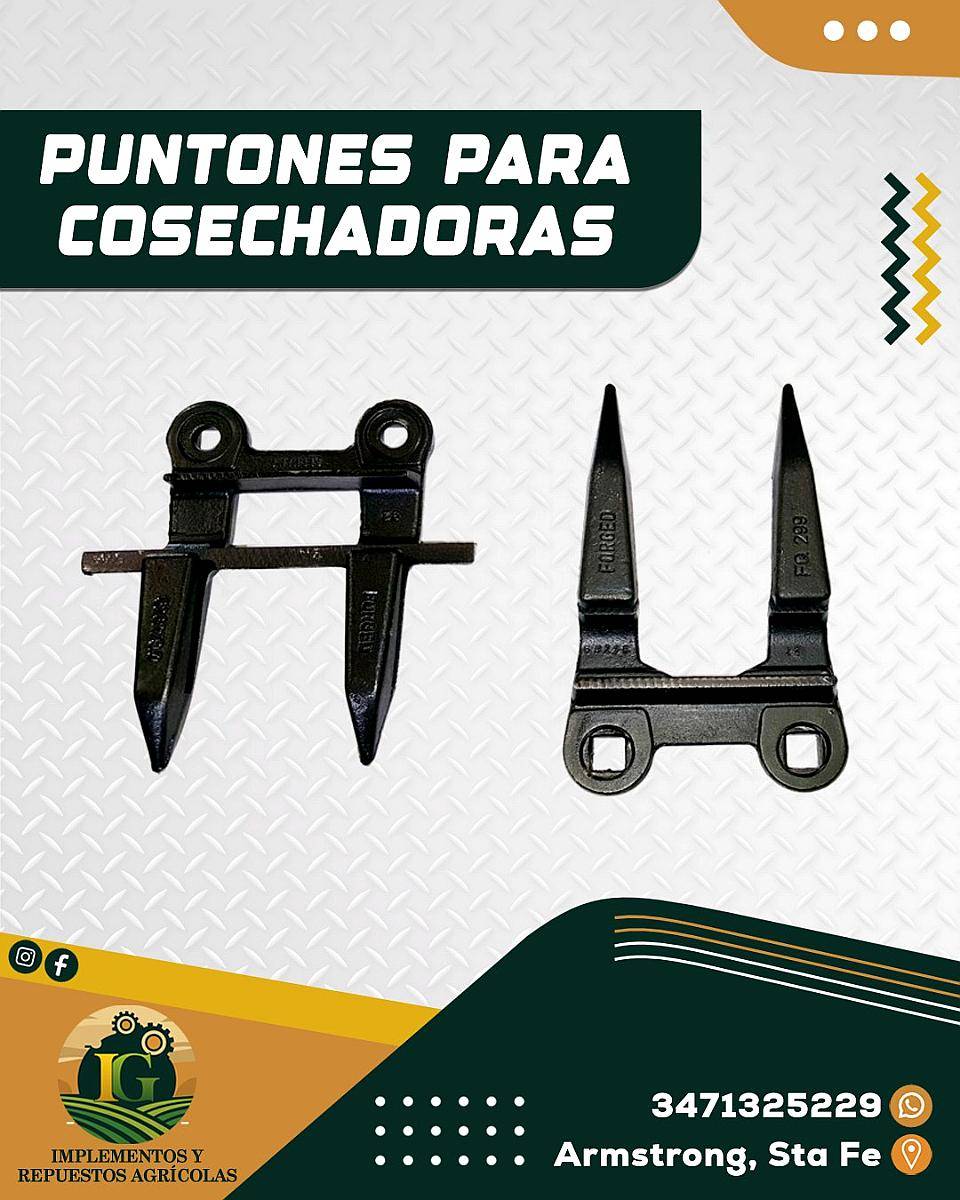 Punton Forjado Triple John Deere Nuevo. Cosechadoras.