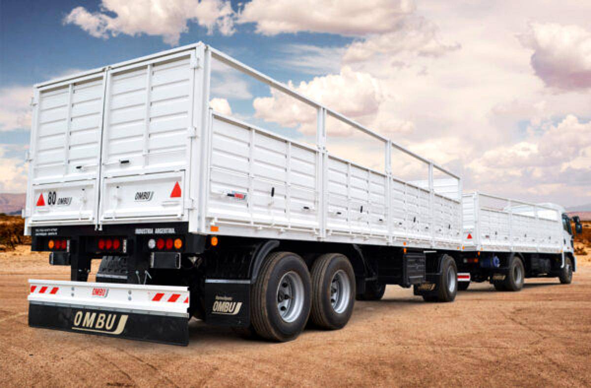 Acoplado Barandas Volcables 3 Ejes