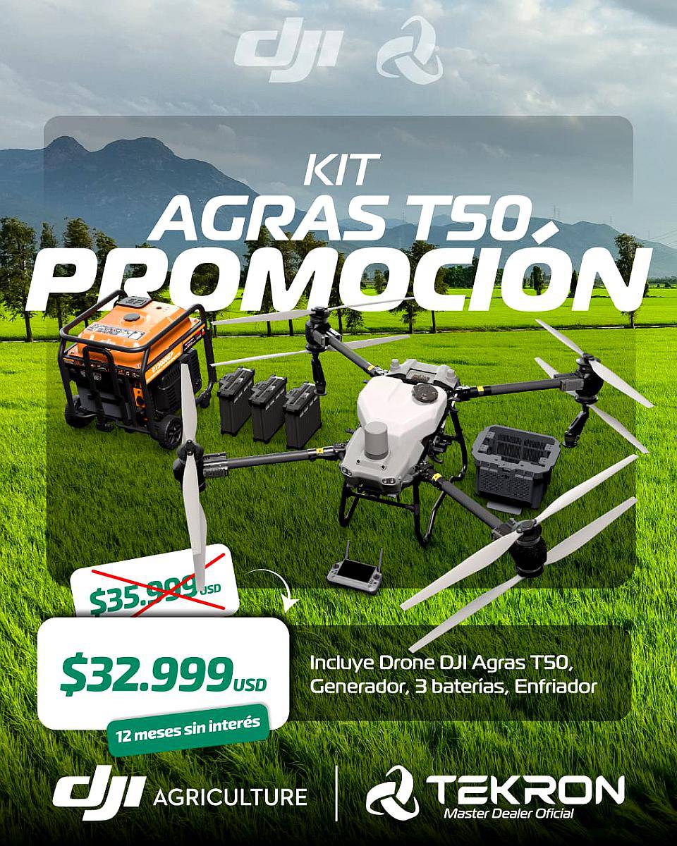 Drone DJI Agras T50. Disponible