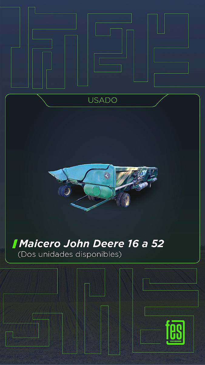 John Deere 16 a 52 (dos Unidades)