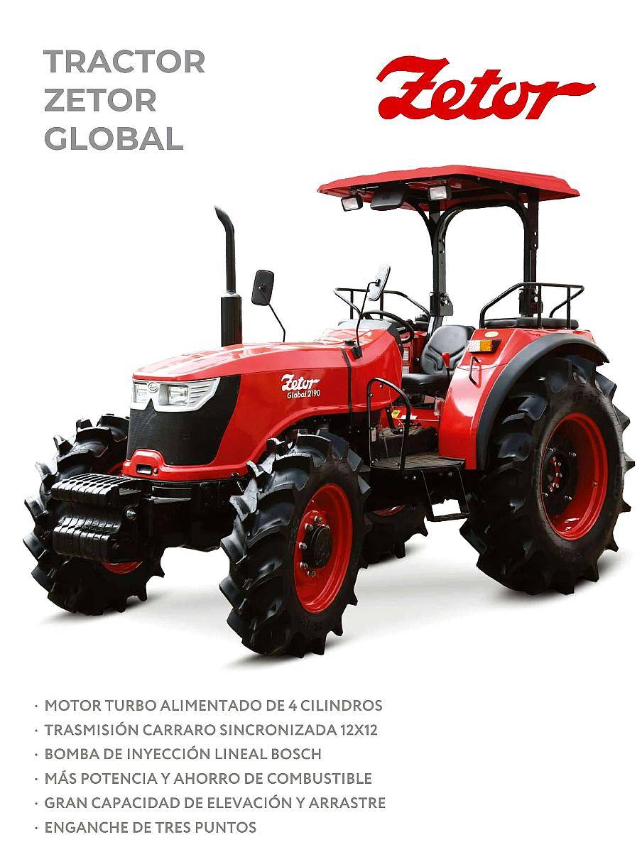 Zetor 2190 4 WD Motor 4 Cilindros 90 HP D.T -T. F