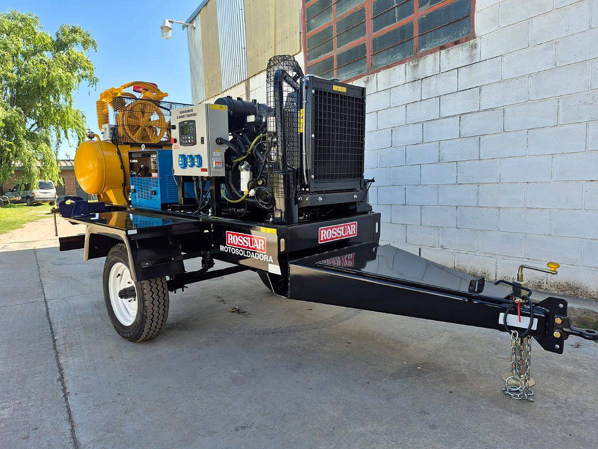 Motosoldadora 3 en 1 Grupo Electrogeno, Soldador y Compresor