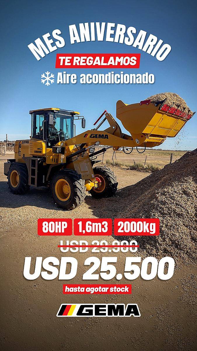 Pala Cargadora Gema C60 HD 80 HP