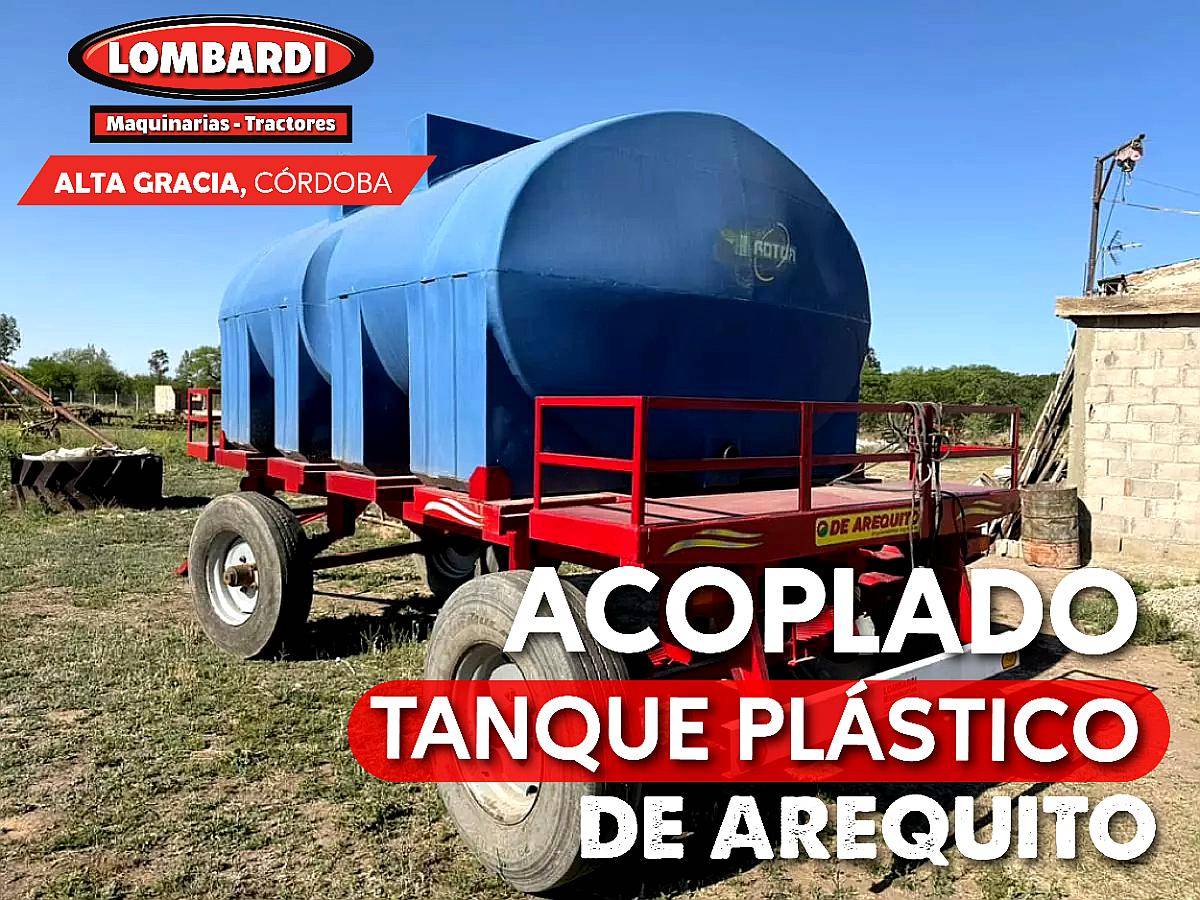 Acoplado con Tanque Plástico Disponible - de Arequito