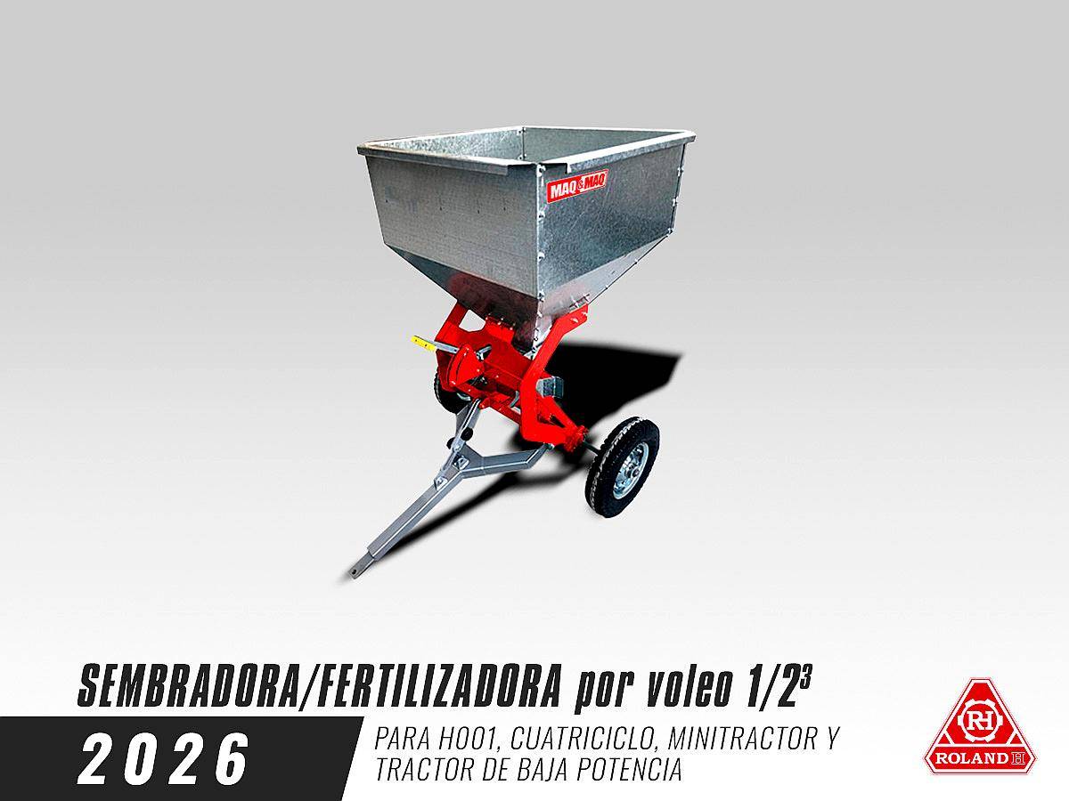 Sembradora/fertilizadora por Voleo 1/2-m3 - Roland H