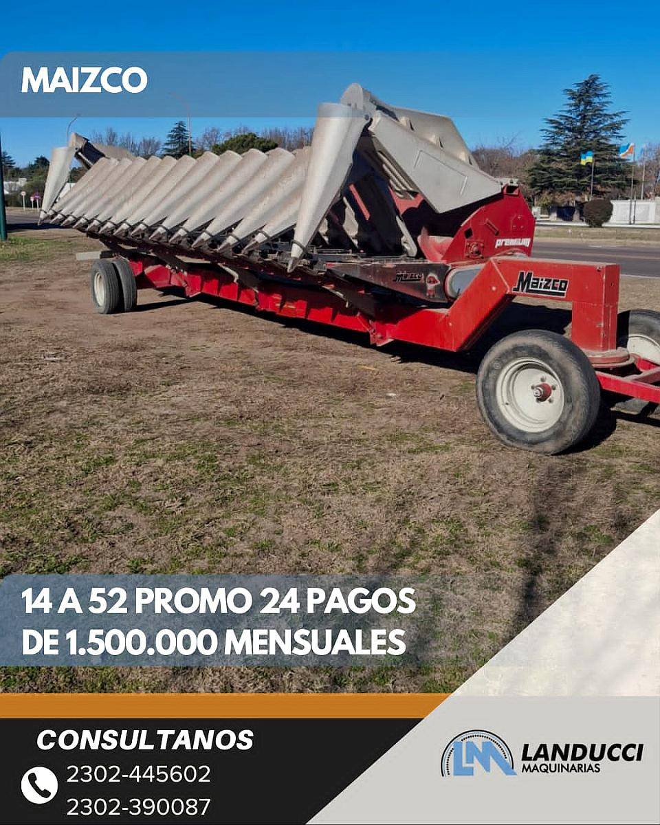 Maicero Maizco 14 Surcos a 52,5 cm Kit CNH