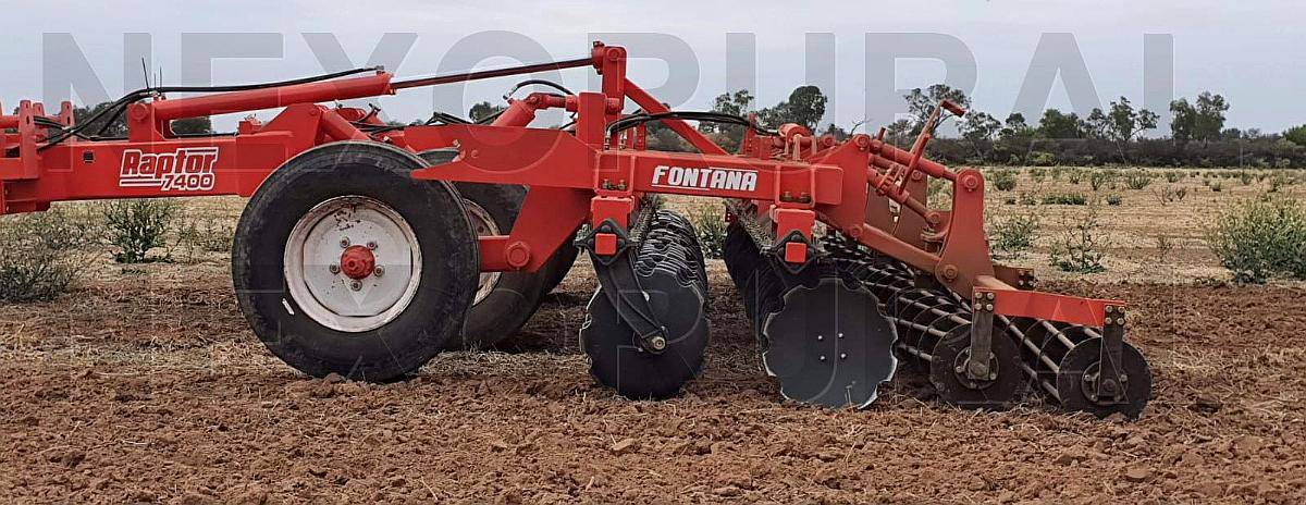 Fontana Raptor 7400 7,5 Mts de Ancho de Labor, Discos Nuevos