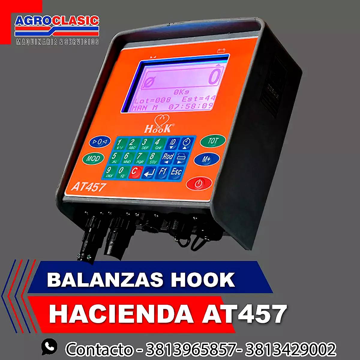 Balanza para Hacienda Hook AT 457