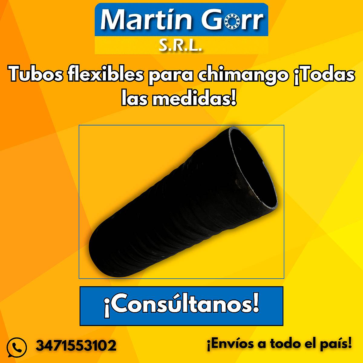 Tubos Flexibles para Chimango Todas las Medidas
