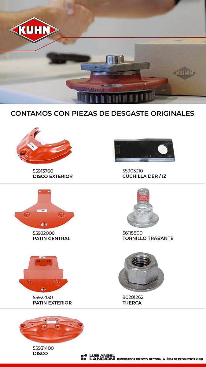 Repuestos Originales Segadoras Kuhn/mainero