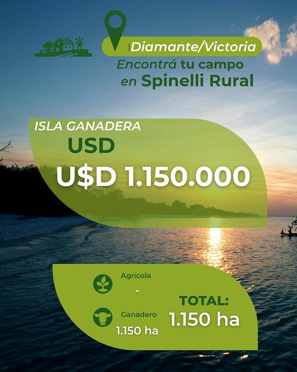 1.150ha de Isla en Victoria Entre Rios