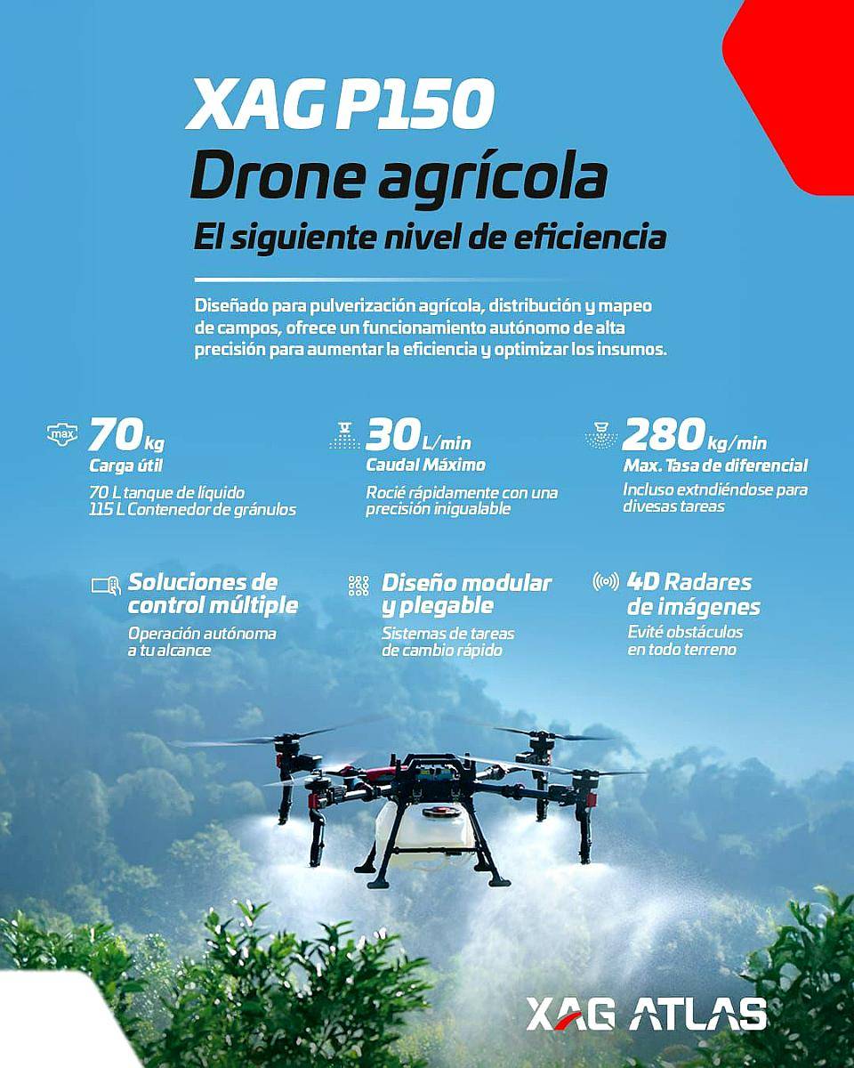 Xag Rtk7 Drone Agricola - Marca XAG Atlas - Incluye Antena RTK - Agroads