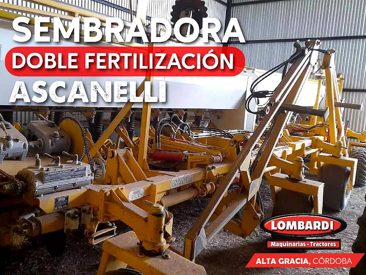 Ascanelli 16 a 52 Doble Fertilización Lista para Trabajar