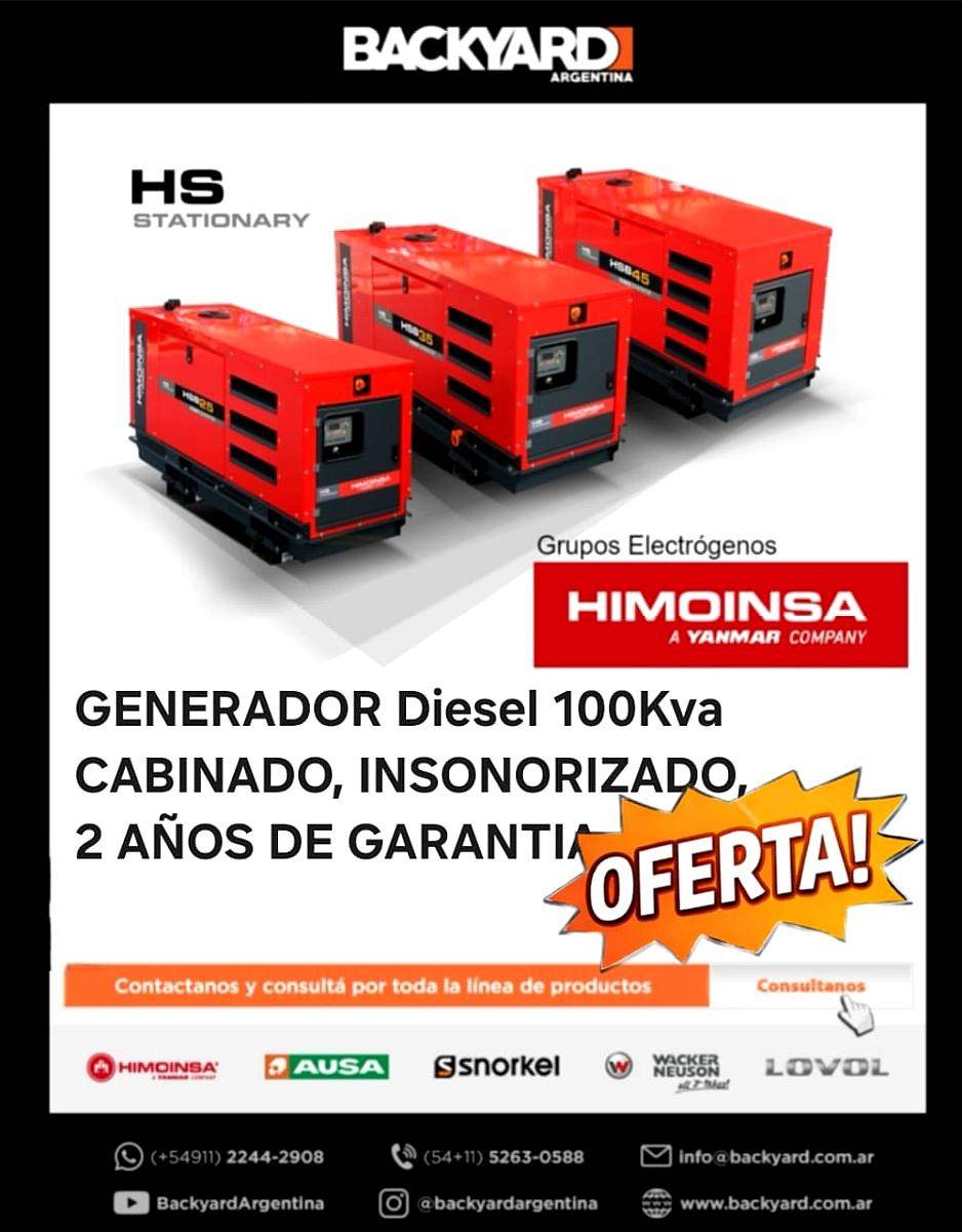 Grupo Electrógeno Diesel 120 KVA - Cabinado