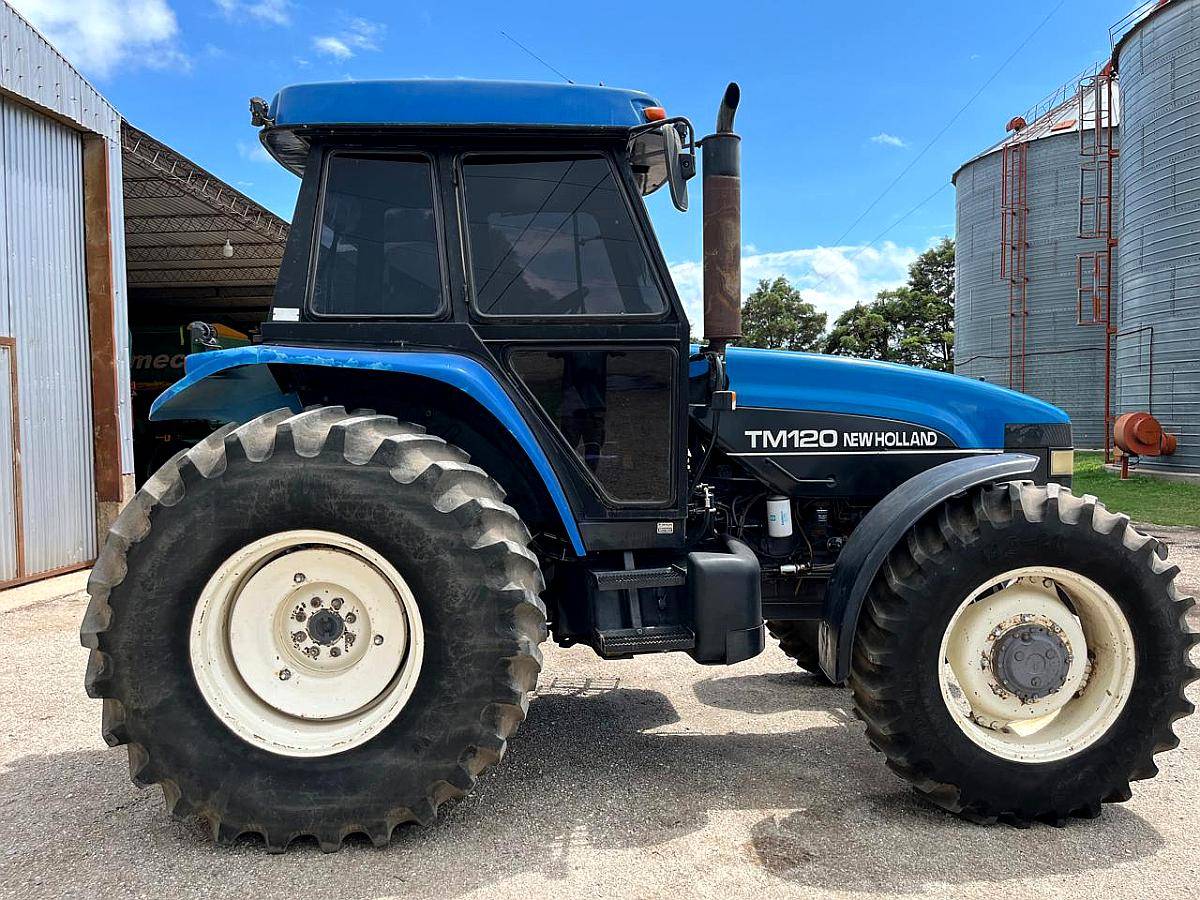 Tractor New Holland Tm120, 10800 HS, Caja 16x16, Cabina A.a.