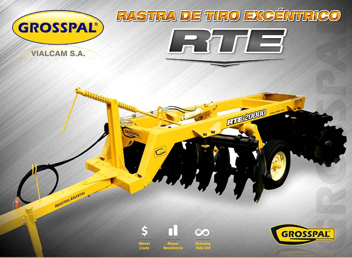 Disponible: Rastra Excéntrica Grosspal RTE 18 / 20 / 24
