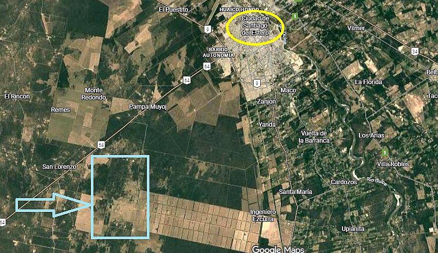 2100 Hectareas en Santiago del Estero (departamento Capital)