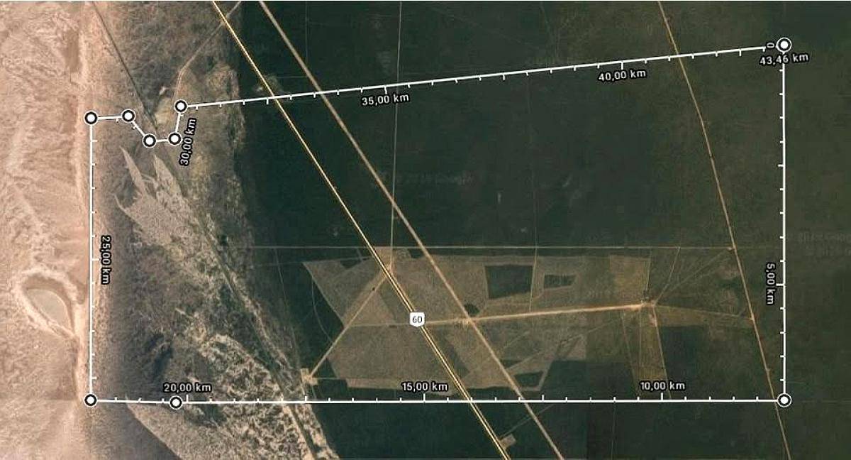 Casnem Inmobiliaria Vende Campo de 9630 HS. con Escritura